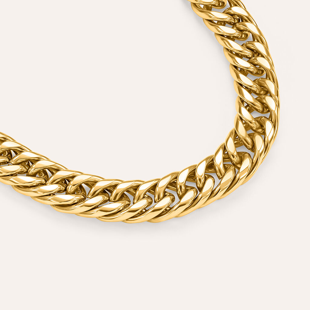 Bracciale Catena Lady Code Acciaio Dorato - Bracciali Donna | Stroili