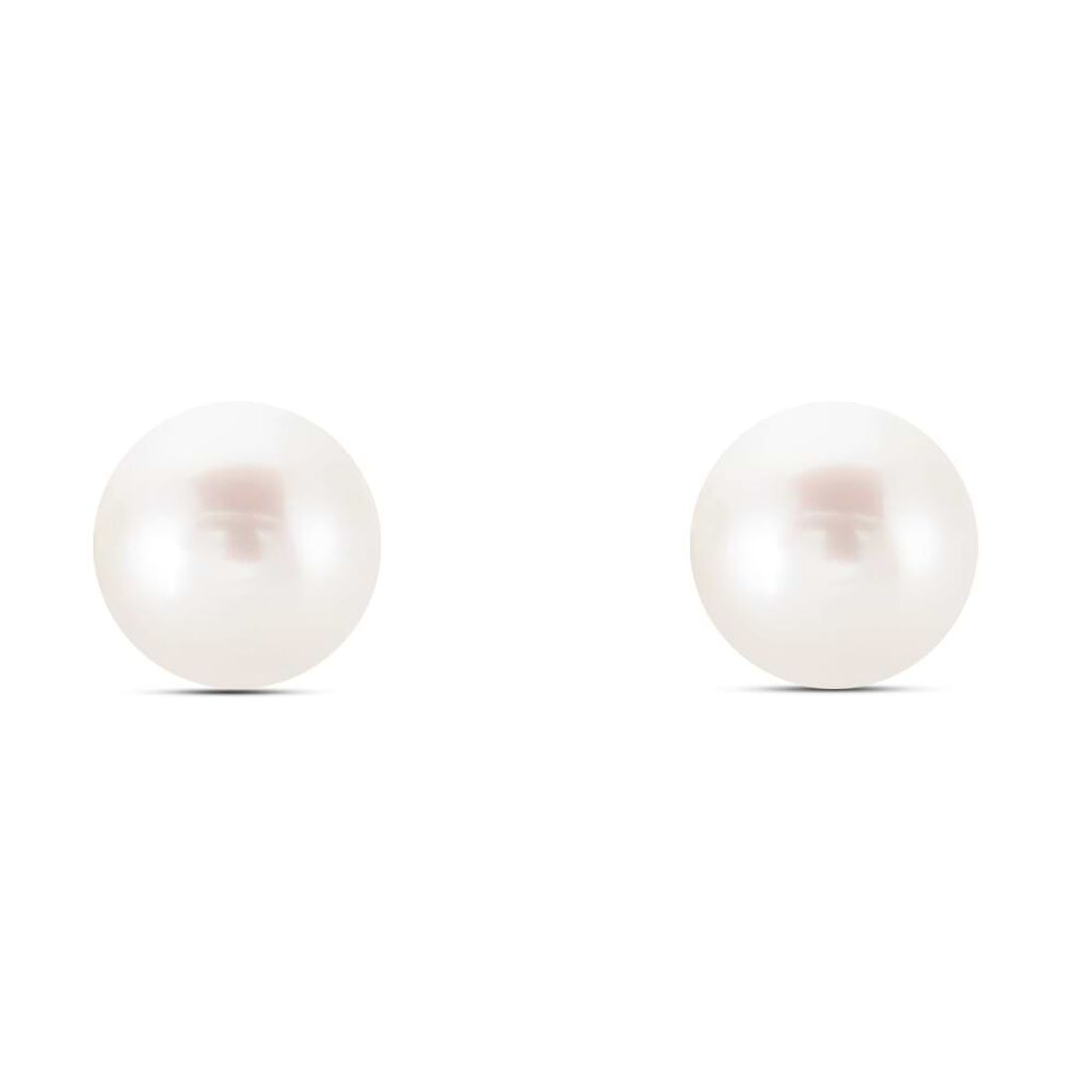 Orecchini Lobo Gabrielle Oro Giallo Perla D'Acqua Dolce