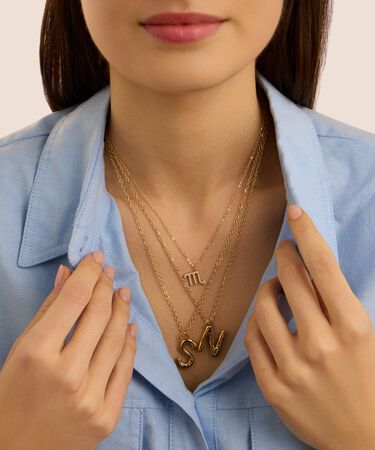 Collana Radiance Acciaio Dorato
