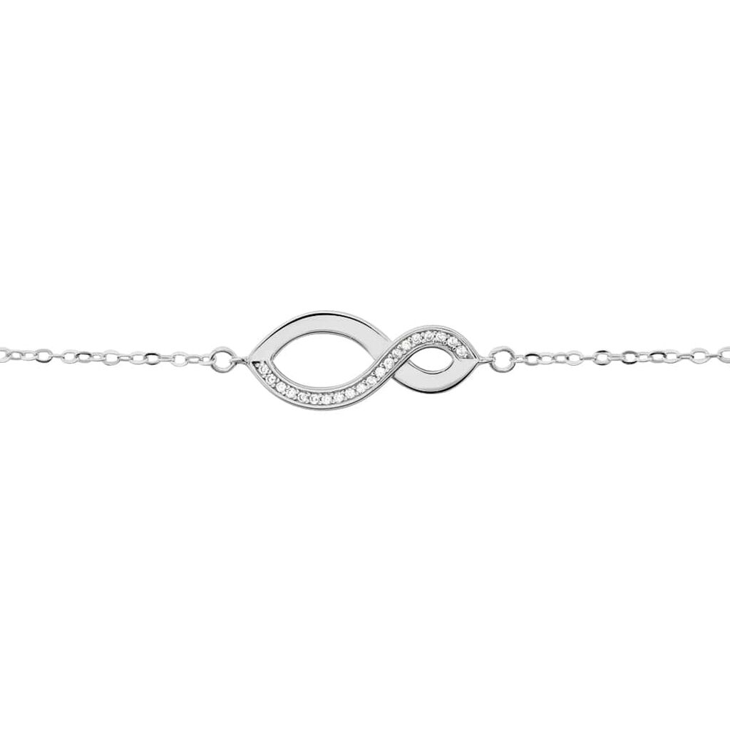 Bracciale Silver Shine Argento Rodiato Cubic Zirconia - Bracciali Love Donna | Stroili