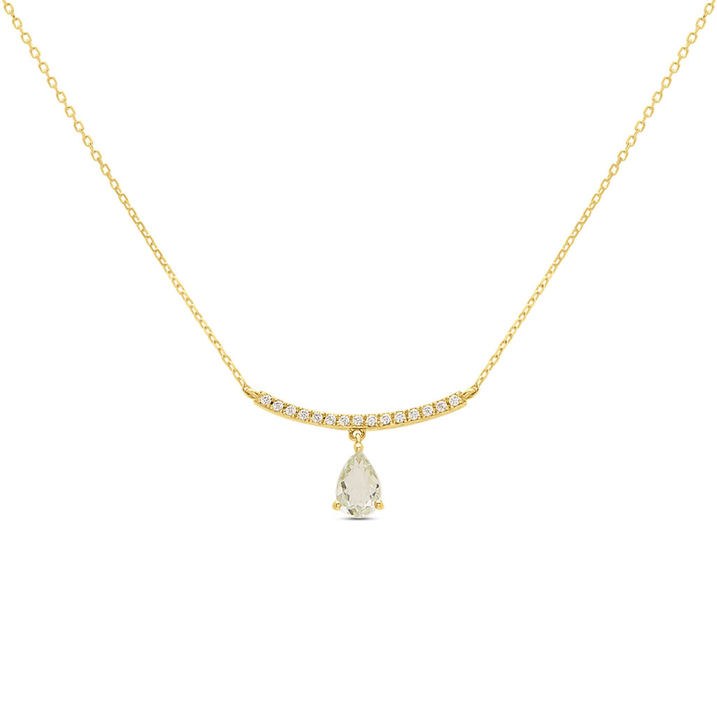 Collana Amélie Oro Giallo Ametista Cubic Zirconia - Collane Donna | Stroili