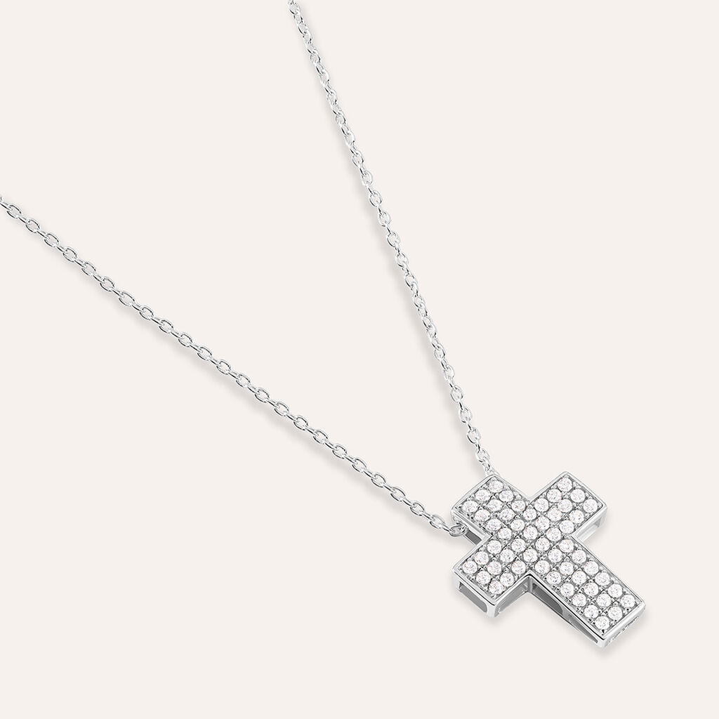 Collana Silver Shine Argento Rodiato Cubic Zirconia