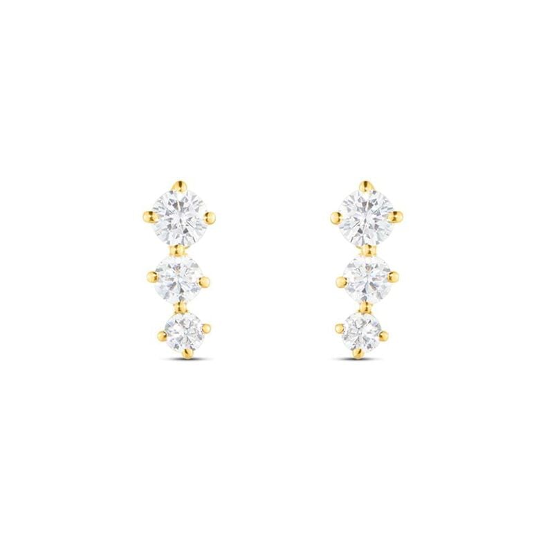 Orecchini Pendenti Trilogy Claire Oro Giallo Cubic Zirconia - Orecchini Pendenti Donna | Stroili