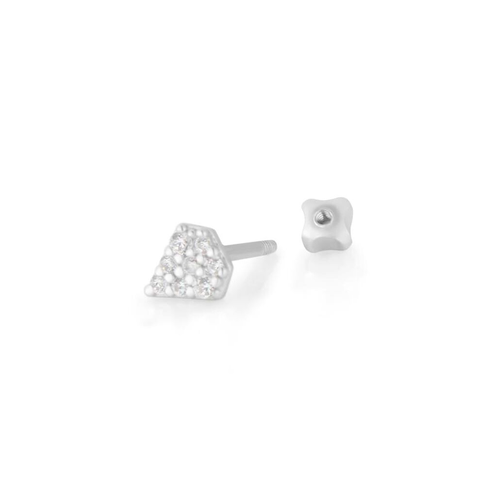 Piercing Orecchio Bon Ton Oro Bianco Cubic Zirconia - Piercing Orecchio Donna | Stroili