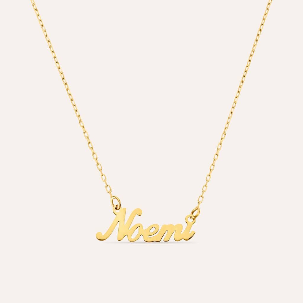 Collana Noemi Gold Names Oro Giallo