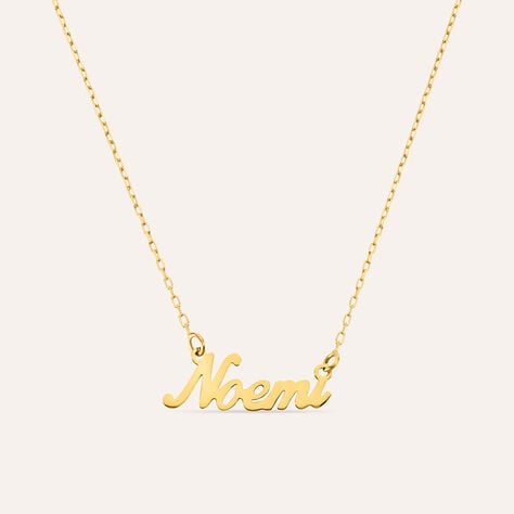 Collana Noemi Gold Names Oro Giallo - Collane Unisex | Stroili