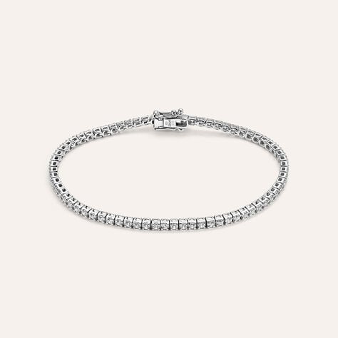 Bracciale Tennis Claire Oro Bianco Cubic Zirconia - Bracciali Tennis Donna | Stroili