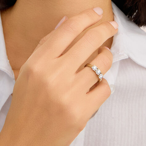 Anello Trilogy Diamotion Oro Giallo Diamante - Anelli con Pietre Donna | Stroili