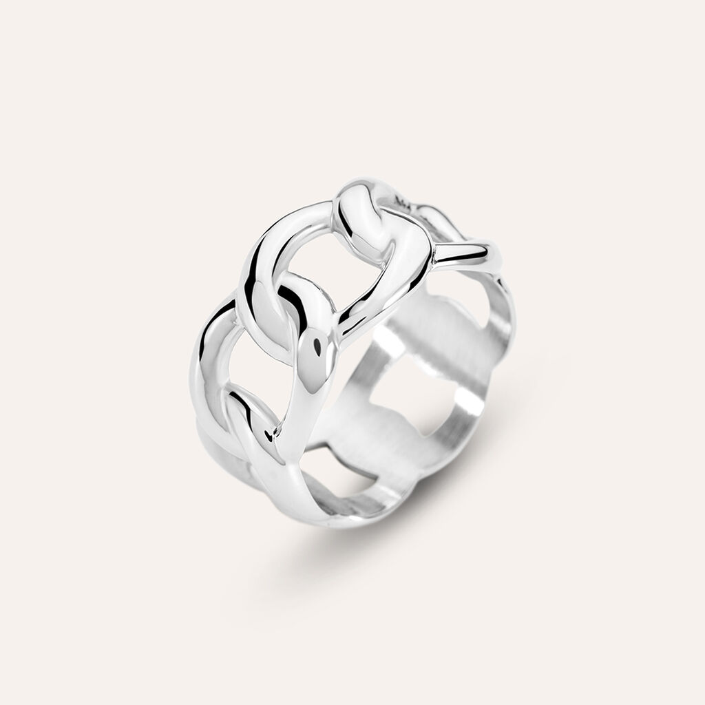 Anello Fascia Moonlight Acciaio