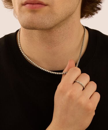 Anello Fedina Man Code Acciaio