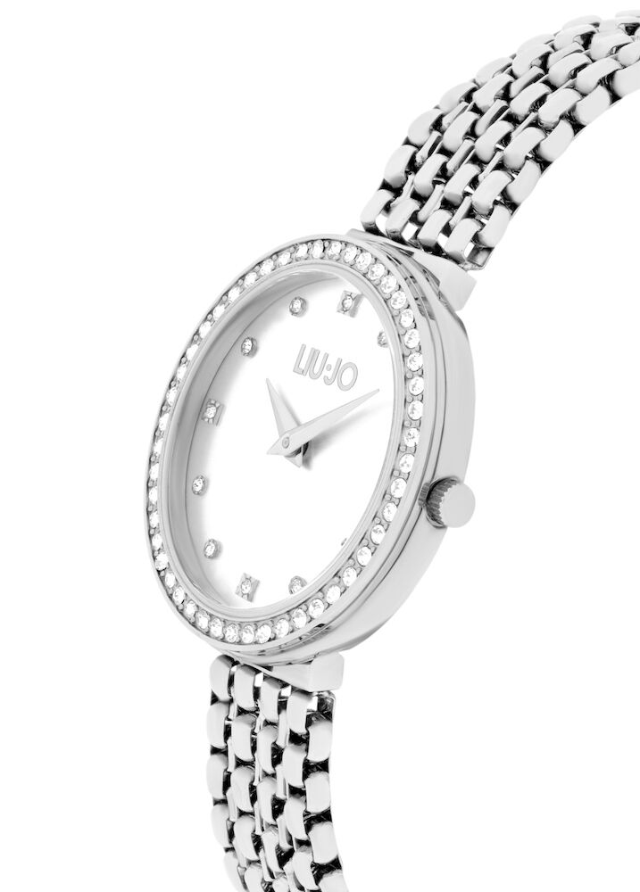 Liujo Orologio Uomo Analogico Al Quarzo – Cinturino In Pelle Di Vitello Nera, Cassa In Acciaio (Mod. TLJ965)