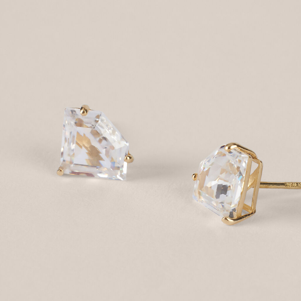Orecchini Lobo Bon Ton Oro Giallo Cubic Zirconia - Orecchini a Lobo Donna | Stroili