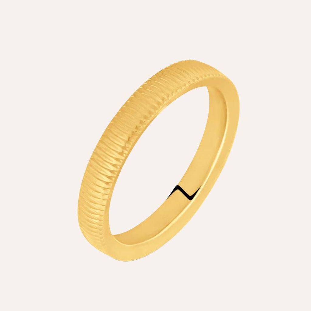 Fede Comoda Leggera Squadrata 3 mm Oro Giallo