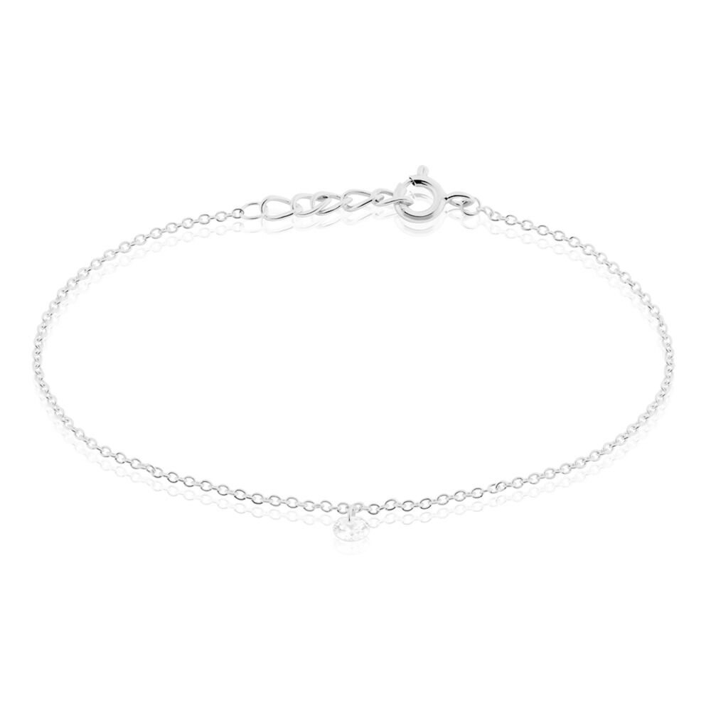 S.Oliver Bracciale Donna In Acciaio Inossidabile Con Zirconi Cubici - Regolabile, Argento - 2031480