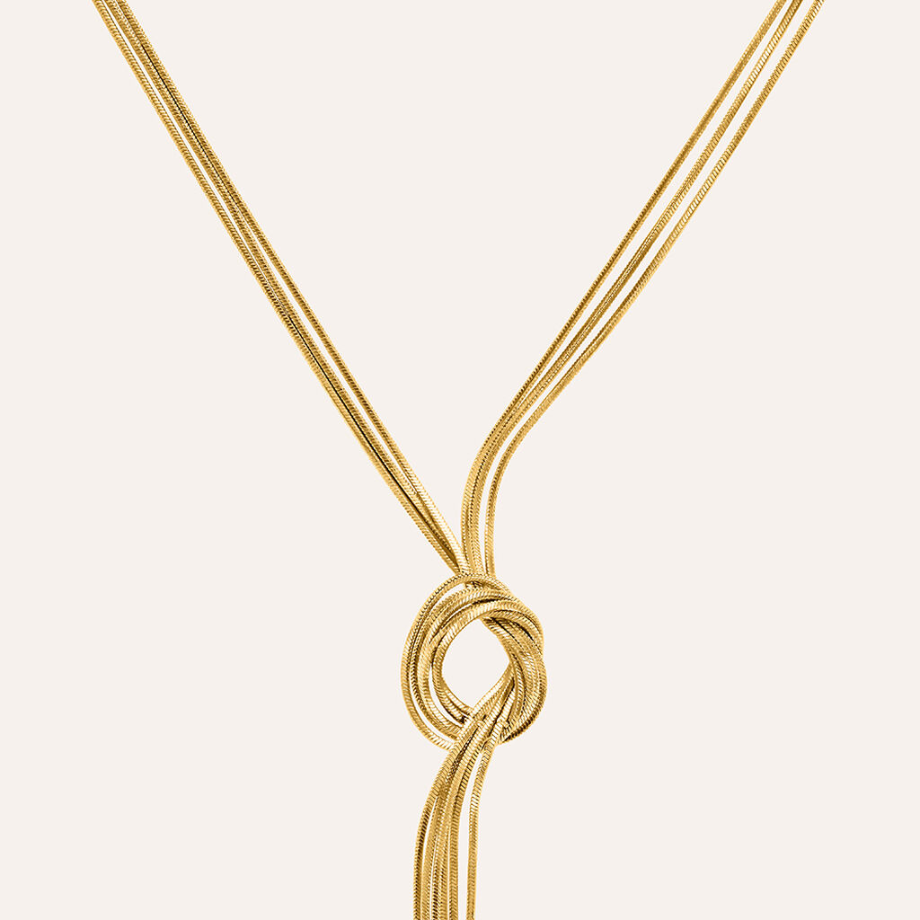 Collana Lady Code Acciaio Giallo - Collane Donna | Stroili