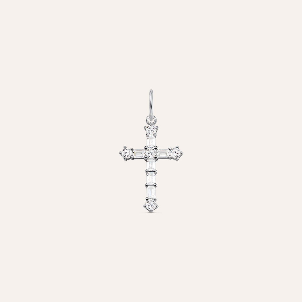 Pendente Love Beats Argento Rodiato Cubic Zirconia