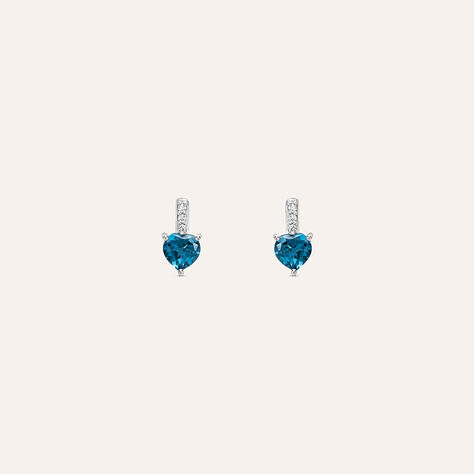 Orecchini Lobo Punto Luce Amélie Oro Bianco Topazio Cubic Zirconia - Orecchini a Lobo Donna | Stroili