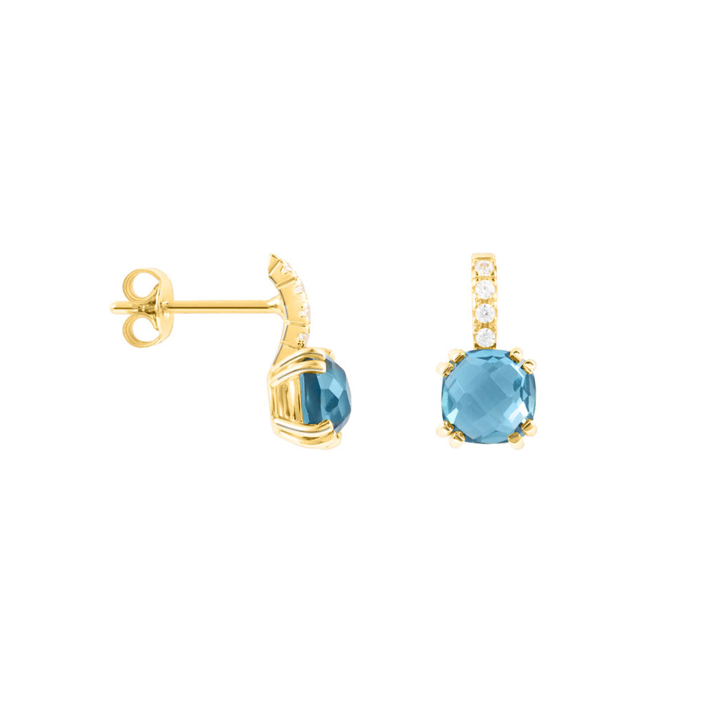 Orecchini Lobo Punto Luce Amélie Oro Giallo Topazio Cubic Zirconia - Orecchini a Lobo Donna | Stroili