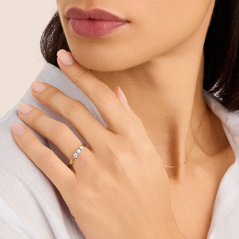 Anello Trilogy Diamotion Oro Giallo Diamante - Anelli con Pietre Donna | Stroili