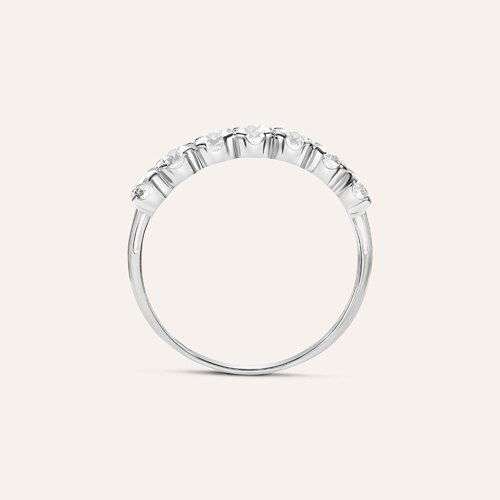 Anello Riviere Claire Oro Bianco Cubic Zirconia - Anelli Riviere Donna | Stroili