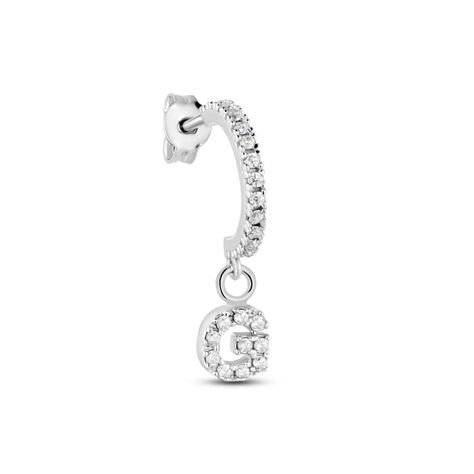 Mono Orecchino A Cerchio Silver Moments Argento Rodiato Cubic Zirconia - Mono Orecchino Donna | Stroili