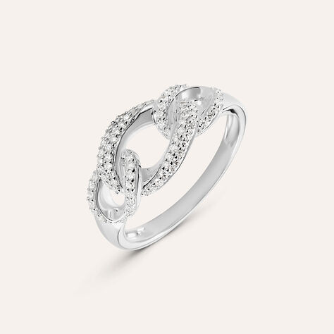 Anello Fascia Sophia Oro Bianco Diamante - Anelli con Pietre Donna | Stroili