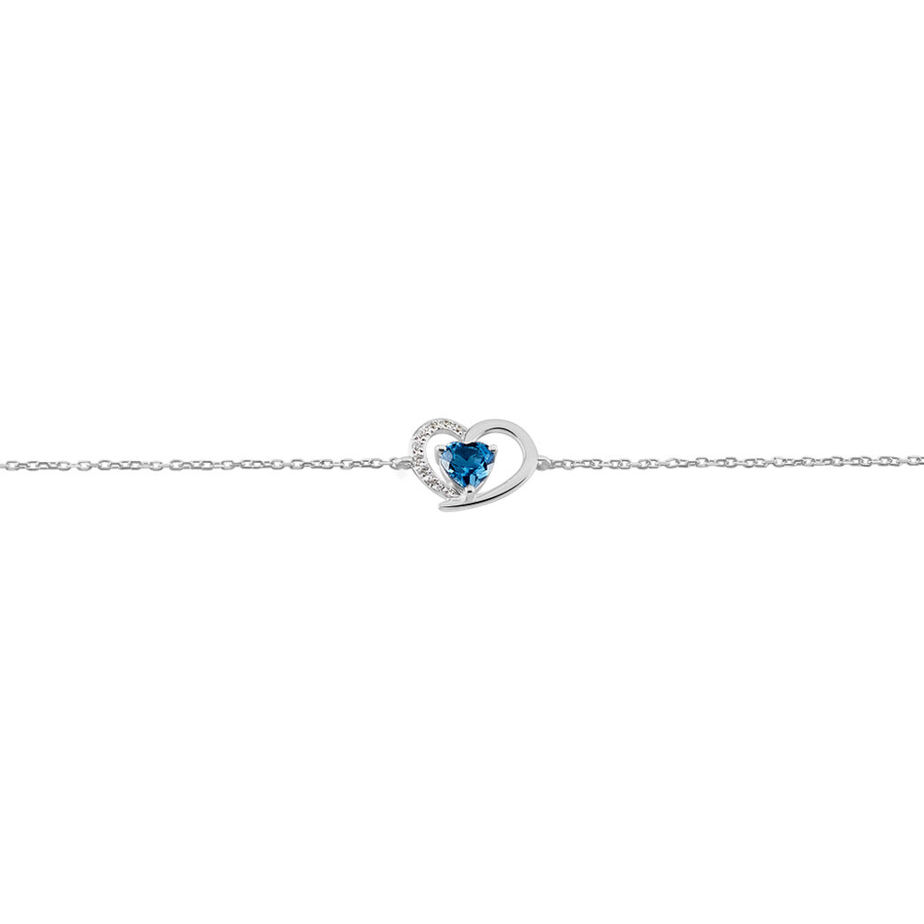 Bracciale Am&eacute;lie Oro Bianco Topazio Cubic Zirconia