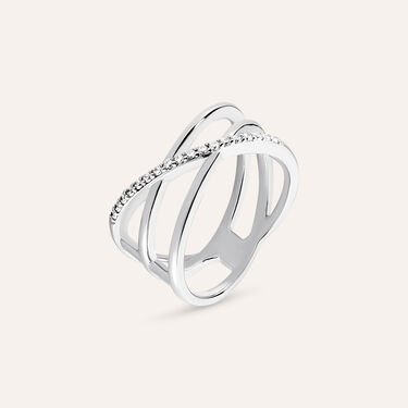 Anello in argento 925 e zirconi