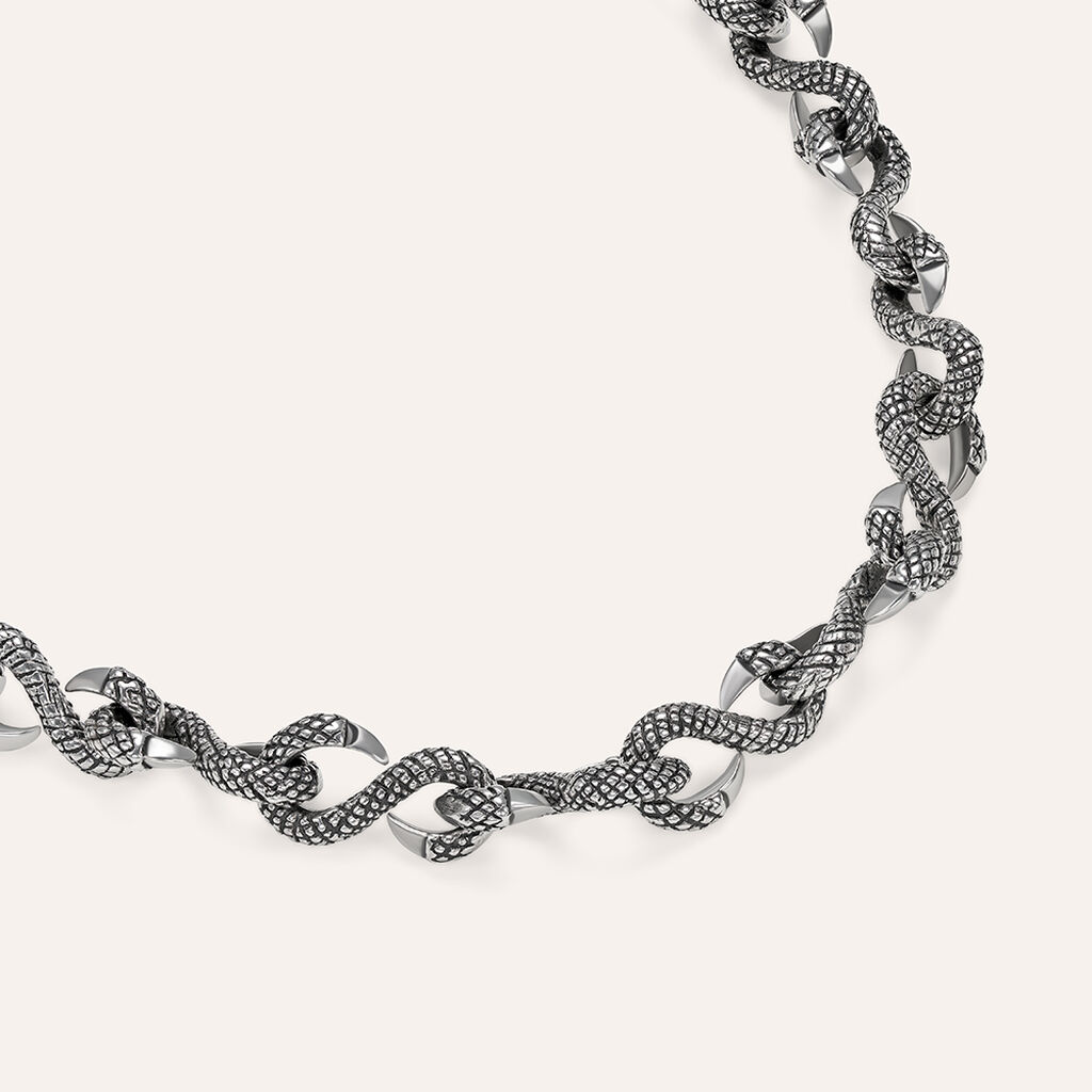 Bracciale Catena Man Code Acciaio Bicolore