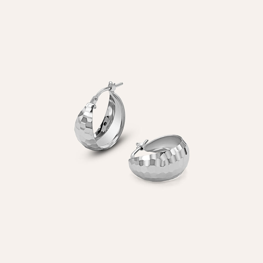 Orecchini A Cerchio Silver Collection Argento Rodiato - Gioielli Donna | Stroili