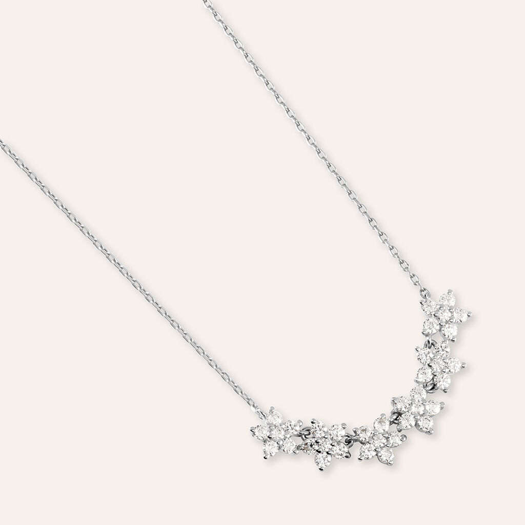 Collana Claire Oro Bianco Cubic Zirconia