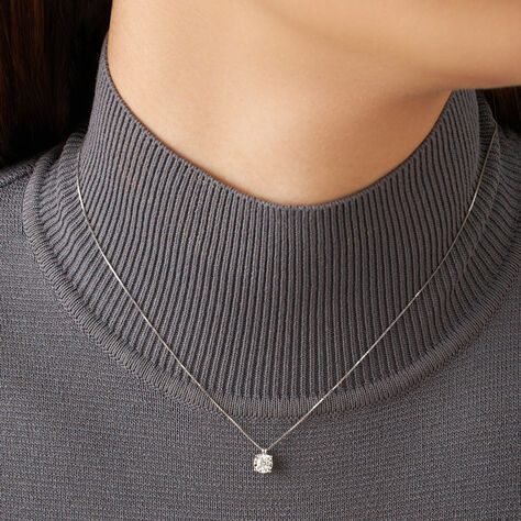 Collana Punto Luce Diamotion Oro Bianco Diamante - Collane Punto Luce Donna | Stroili