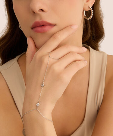 Orecchini A Cerchio Romantic Shine Metallo Cristallo