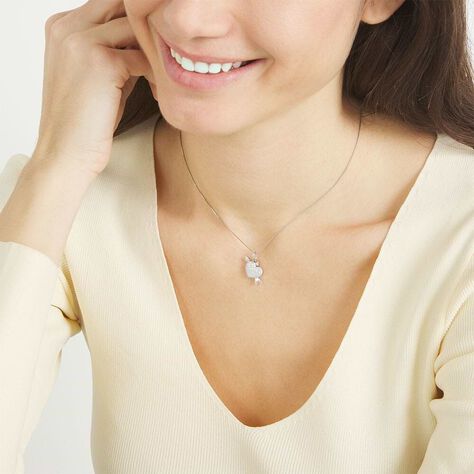 Pendente Love Beats Argento Rodiato - Ciondoli con Incisione Donna | Stroili