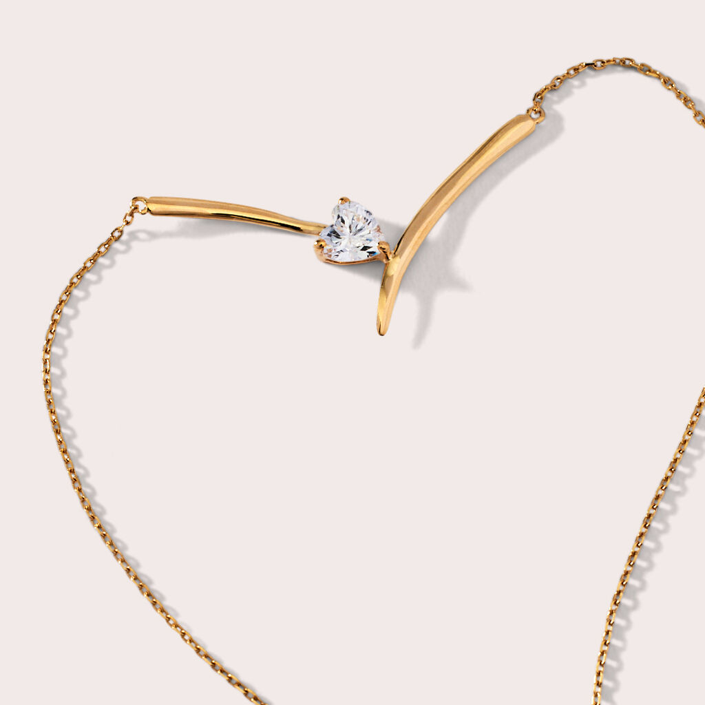 Collana Claire Oro Giallo Cubic Zirconia - Collane Donna | Stroili