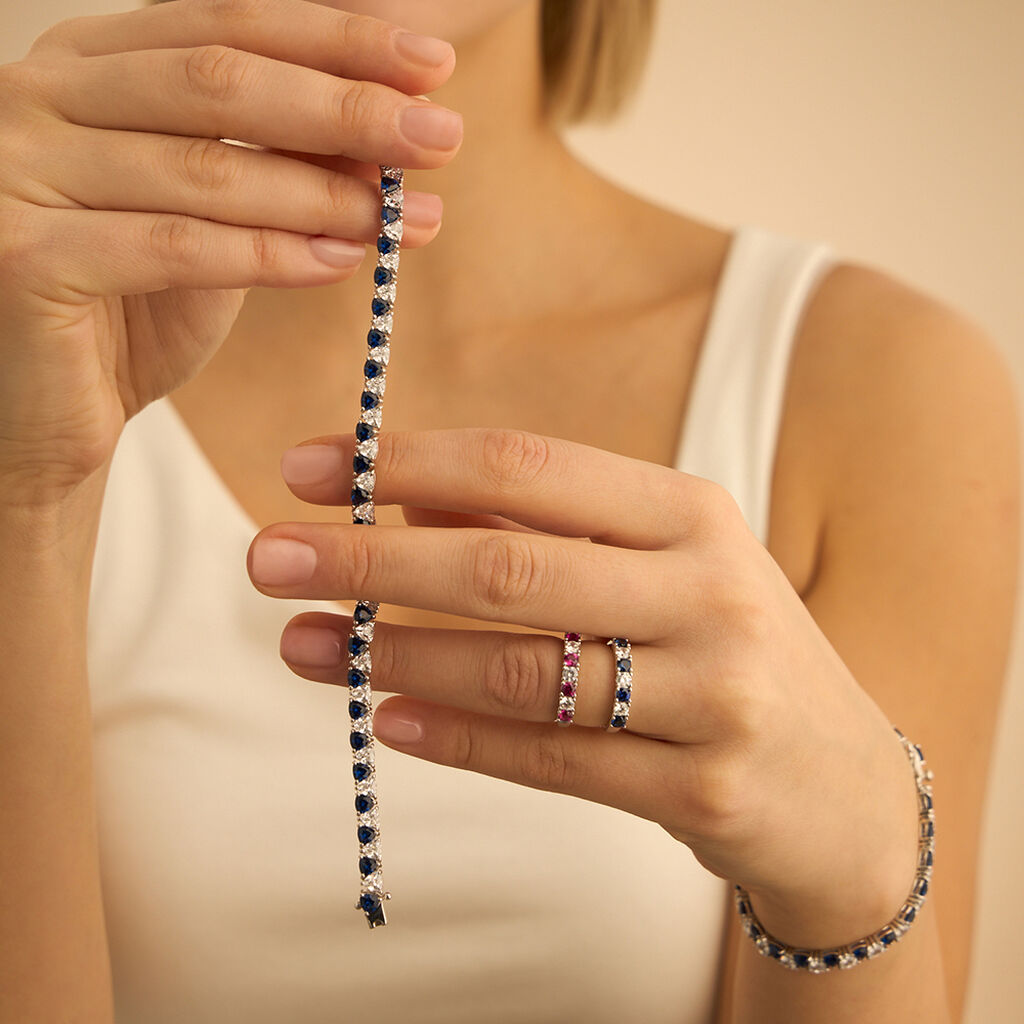 Bracciale Silver Elegance Argento Rodiato Cubic Zirconia