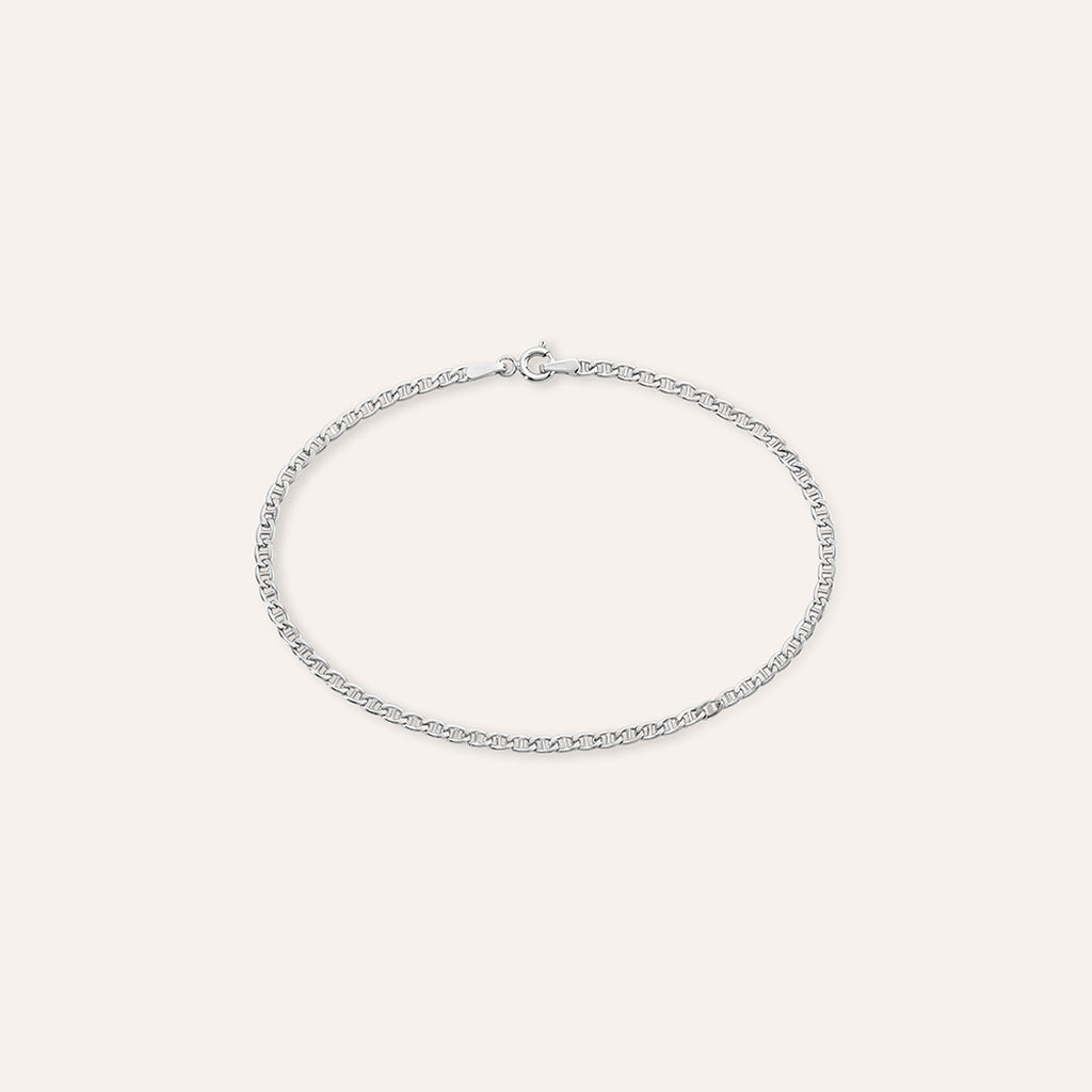 Bracciale Catena Oro Uomo Oro Bianco
