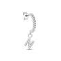Mono Orecchino A Cerchio Silver Moments Argento Rodiato Cubic Zirconia