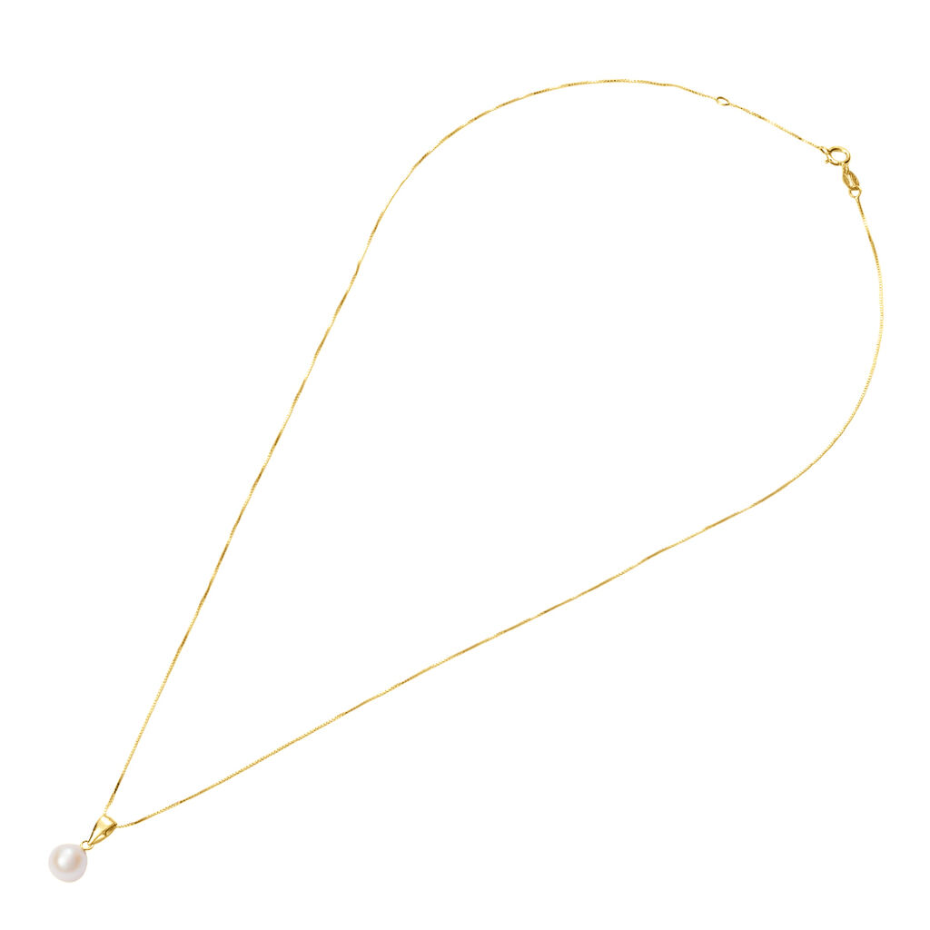 Collana Gabrielle Oro Giallo Perla D'Acqua Dolce - Collane Donna | Stroili