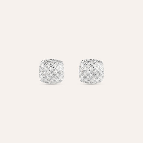 Orecchini Lobo Sophia Oro Bianco Diamante - Orecchini a Lobo Donna | Stroili