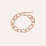 Bracciale Catena Lady Sweet Acciaio Rosa Cristallo