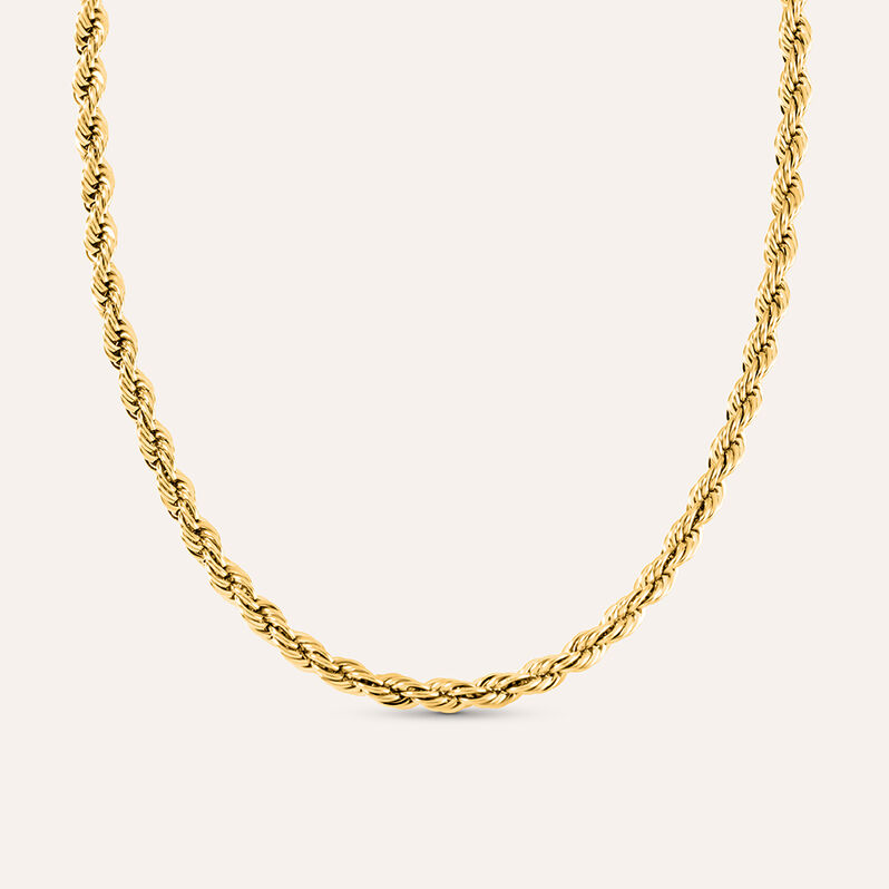 Catena Man Code Acciaio Dorato - Collane Catena Uomo | Stroili