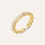 Anello Eternity Romantic Shine Metallo Dorato Cristallo
