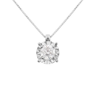 Collana Punto Luce Diamotion Oro Bianco Diamante