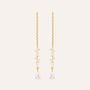 Orecchini Pendenti Silver Glow Argento Dorato Cubic Zirconia