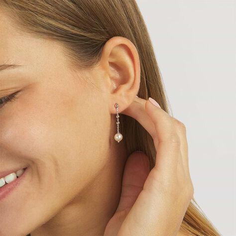 Orecchini Pendenti Silver Pearls Argento Rodiato Perla sintentica - Orecchini Pendenti Donna | Stroili