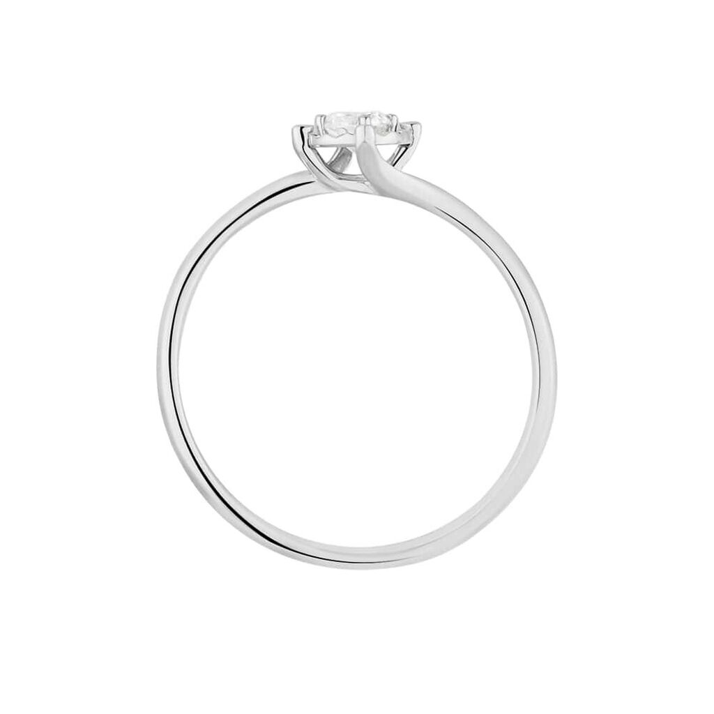 Anello Solitario Valentino Diamotion Oro Bianco Diamante - Anelli con Pietre Donna | Stroili