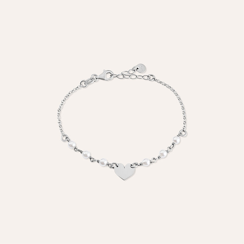 Bracciale Silver Pearls Argento Rodiato Perla sintentica - Bracciali con Incisione Donna | Stroili