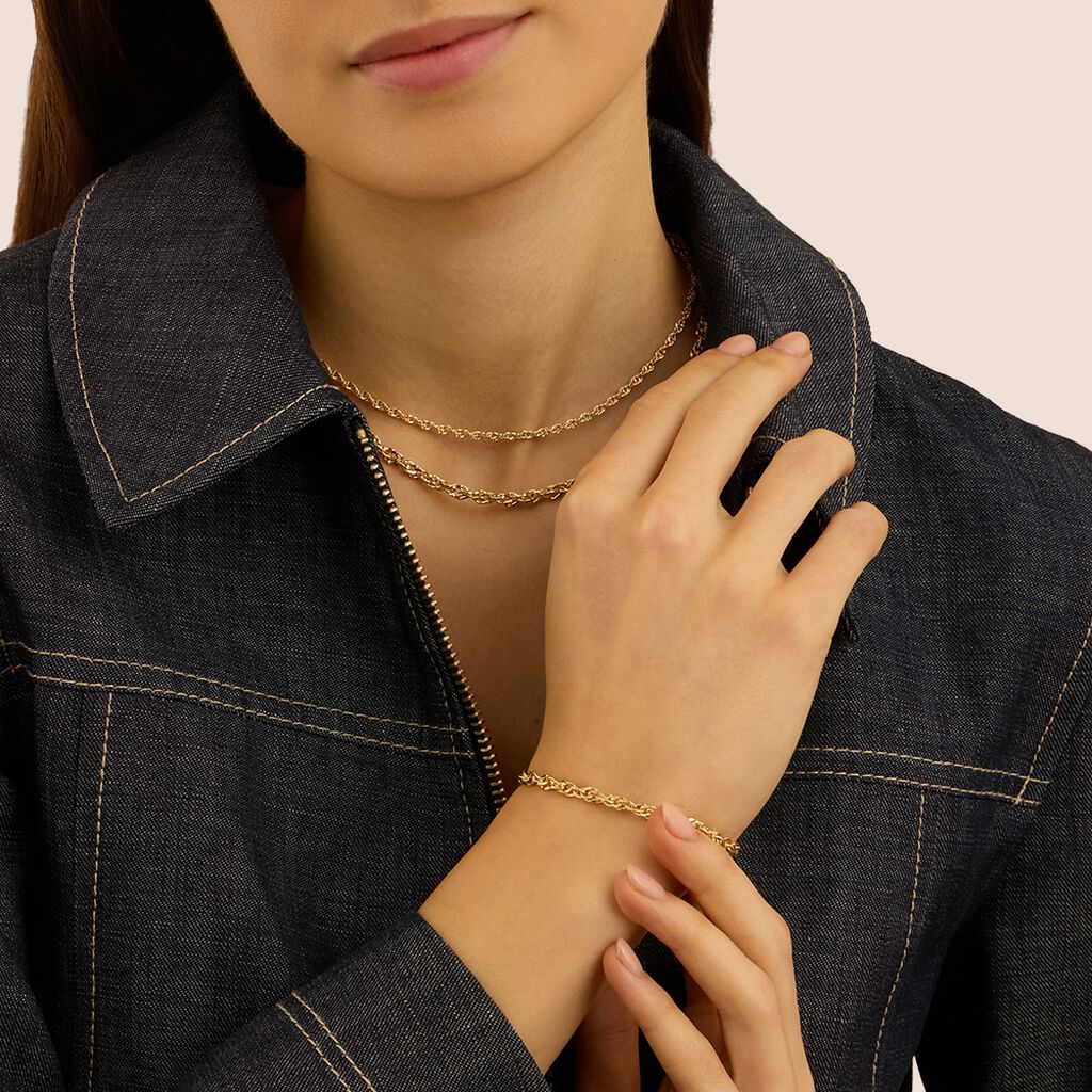 Bracciale Catena Gold Essence Oro Giallo