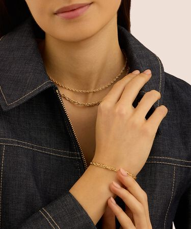 Bracciale Catena Golden Lover Oro Giallo